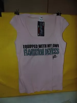 Buy NWT's Ladies Tank Top  Equipped With My Own Flotation Devices  Lt. Pink: Sz Lg  • 7.72£