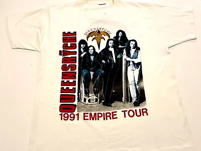 Buy Queensryche EMPIRE Tour 1991 XL Vintage T-Shirt Geoff Tate EXC COND 90's RARE • 33.74£