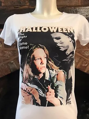 Buy Halloween T-shirt - Mens & Women's Sizes S-XXL Michael Myers Laurie Strode Retro • 15.99£