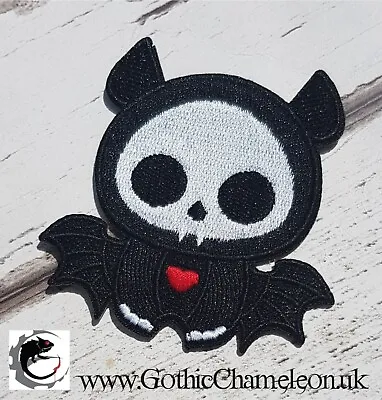 Buy Cute Baby Bat Embroidered Patch Applique Very Gothic Emo Punk • 4.32£