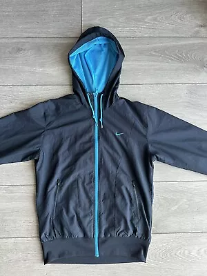 Buy Nike Windbreaker Hoodie Blue Fleece Sports Jacket 14-15 Years! • 9.99£