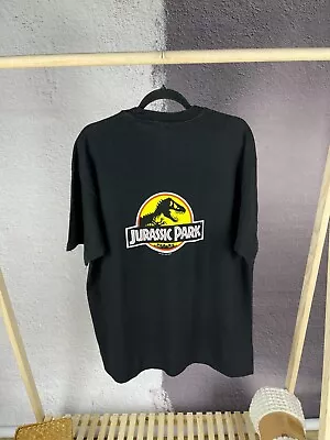 Buy Vintage Jurassic Park 1992 Movie Merch T-shirt Double Hanes • 150£