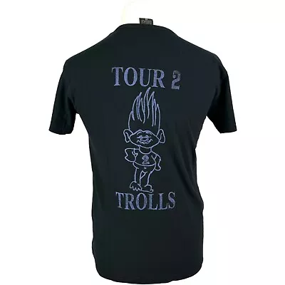 Buy Trolls T Shirt Medium Black Graphic Mens T Shirt Summer Outdoors Graphic Tee • 22.50£