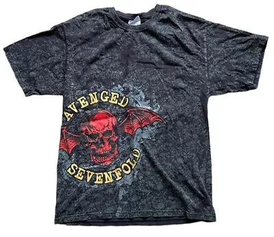 Buy Avenged Sevenfold T Shirt Medium Vintage All Over Print Y2K • 30£