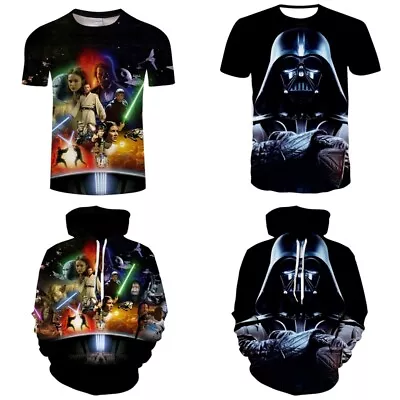 Buy Kids Adult 3D Star Wars Costume T-shirt Tee Hoodies Sweatshirt Pullover Top AU • 6.99£