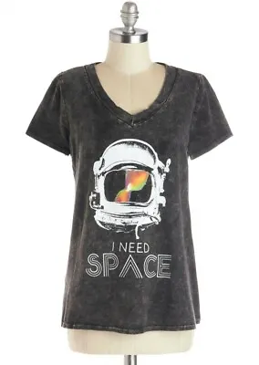 Buy Modcloth Hologram 'I NEED SPACE' Tee T Shirt Astronaut Acid Wash RARE SOLD OUT M • 32.39£