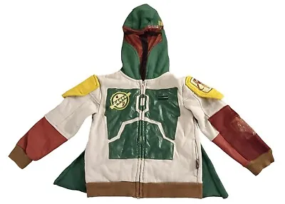 Buy Star Wars Disney Store Boba Fett Hoodie Jacket Childrens Size 4 Bounty Hunter  • 11.33£