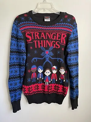 Buy Stranger Things Ugly Christmas Sweater Womens Small Demogorgon Season 1 • 19.29£