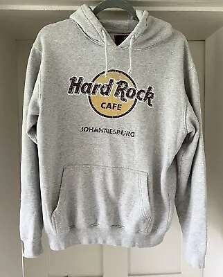 Buy Hard Rock Cafe Johannesburg Light Grey Hoodie Hooded Sweatshirt Size M • 8.99£