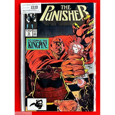 Buy Punisher # 15  The Punisher  1 Marvel Comic Book Bag And Board 1988 (Lot 2319 • 12.59£
