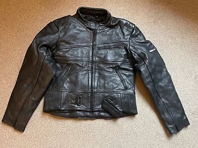 Buy Mens Ashman Leather Motorcycle Jacket Black UK 42  Never Worn *NB No Armour* • 25£