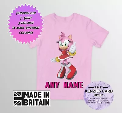 Buy Personalised Sonic The Hedgehog Kids Personalised Birthday T-shirt Any Name V1 • 9.70£
