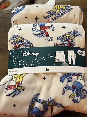 Buy Brand New Size 20-TU-Disney Minnie & Friends Cosy Fleece Lounge Set-Pyjamas-Pjs • 14£