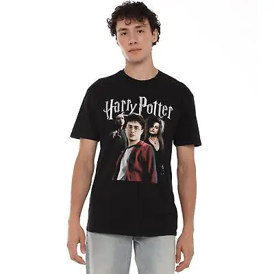 Buy Warner Mens T-Shirt Harry Potter Hogwarts 90s Style Dark Top Tee S-2XL Official • 13.99£