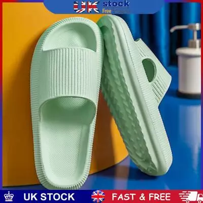 Buy Cool Slippers Anti-Slip Home Couples Slippers Elastic For Walking (Green 38-39) • 8.29£