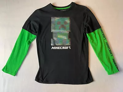 Buy 2019 Minecraft Creeper Mojang Youth Size Large Long Sleeve Shirt • 9.84£