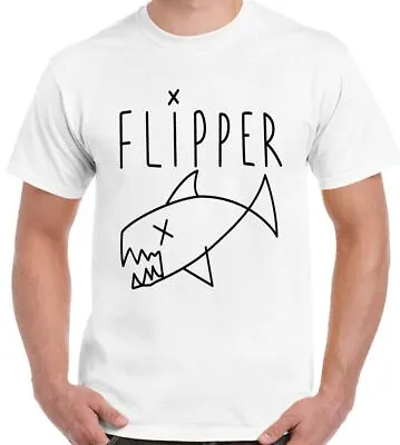Buy Kurt Cobain T-Shirt Flipper As Worn By Nirvana Mens Retro • 9.99£