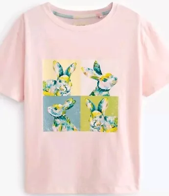 Buy BRAND NEW WITH TAGS NEXT Women's Pink Bunny Rabbit Loungewear T-shirt  UK M  • 8.99£