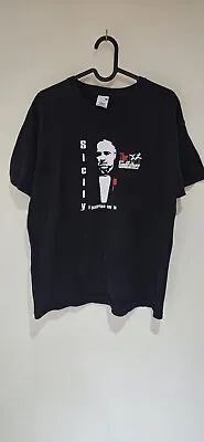 Buy Vintage The Godfather T-shirt Screen Stars Fruit Of The Loom T Shirt Size L • 14.99£