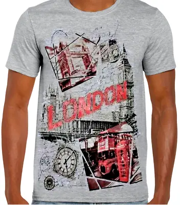 Buy London T.B.Mix Souvenir Graphic Design Picture UNISEX High Quality T.Shirt • 9.49£