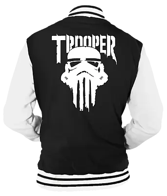 Buy Trooper Varsity Jacket - Inspired By Star Wars Punisher Stormtrooper Iron Maiden • 35.99£