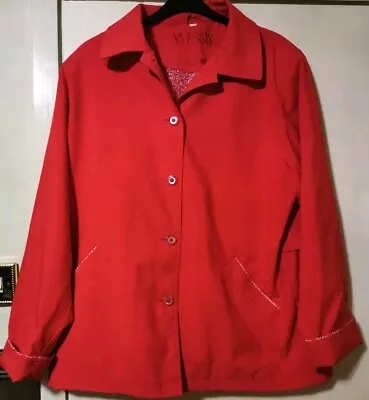 Buy Red Jacket  Size 24  From Klassik Clothing Spring/Summer Lined • 12.99£