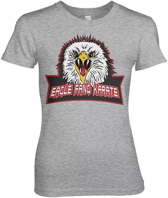 Buy Cobra Kai Eagle Fang Karate Girly Tee Damen T-Shirt Heather-Grey • 29.13£