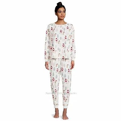 Buy Winnie The Pooh Bear Pajamas Set Women Size S-3X Plus Shirt Pants Winter NWT NEW • 31.80£