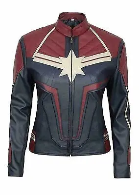 Buy Womens Ladies End Game Captain America Leather Costume Jacket • 39.99£