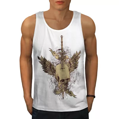 Buy Wellcoda Glory Death Angel Mens Tank Top, Heaven Active Sports Shirt • 14.99£