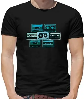 Buy Cassette Tapes Mens T-Shirt - Retro - Mix Tapes - Music - 80's 90's - Player • 13.95£