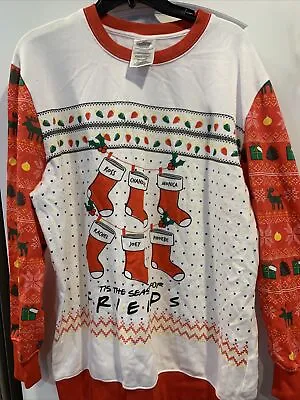 Buy Friends TV Show Ugly Christmas Sweater Size XL Ross Chandler Monica Rachel Joey • 9.73£