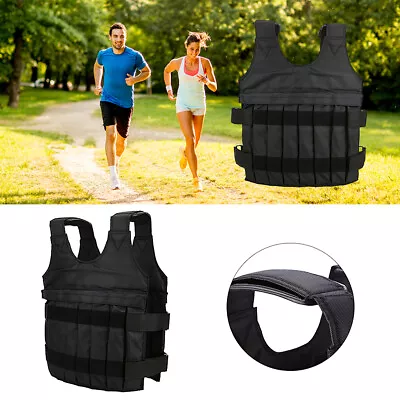 Buy Weighted Vest Running Sports Exercise Fitness Training Weight Loss Jacket 20KG • 19.99£