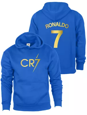 Buy Kids CR7 Hoodie/Hoody Football Inspired Ronaldo #7 GOAT Jumper Merch Gift • 14.99£