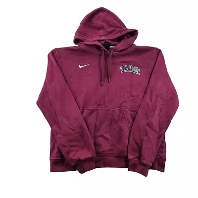 Buy Nike Hoodie Large L Burgundy Athletic Swoosh Drawstring Cotton Outdoors Womens • 11.39£