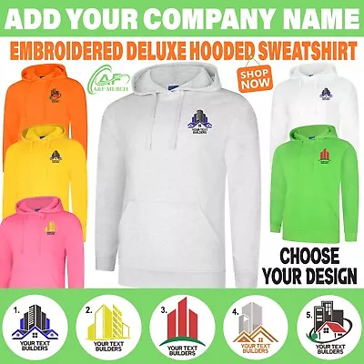 Buy Personalised Custom Embroidered Hoodie Your Company Name Builder Construction • 18.99£