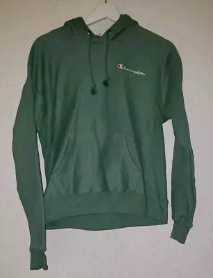 Buy Champion Reverse Weave Women’s Green Hoodie Sweatshirt In Size Small • 21.27£