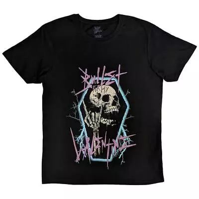 Buy Bullet For My Valentine - Official Unisex T- Shirt - Thrash Skull - Black Cotton • 17.99£