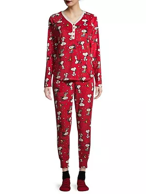 Buy Snoopy Peanuts Pajamas Size S M L XL Womens 3 Piece Set + Socks Winter Gift NEW • 31.80£