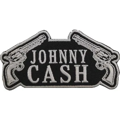 Buy JOHNNY CASH Iron-On Patch: GUN: Guns Pistols Official Licenced Merch Fan Gift • 4.30£