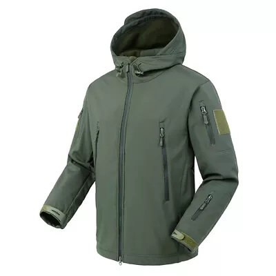 Buy Waterproof Tactical Soft Shell Mens Jacket Coat Military Windbreaker Army Jacket • 22.99£
