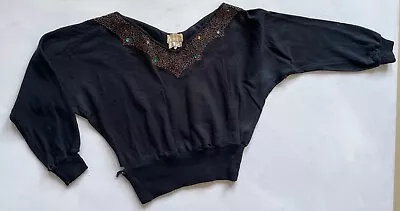 Buy Vtg 1940s Womens Wool Flannel Embroidered Top • 14.99£