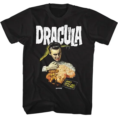 Buy Hammer Horror Productions Dracula Movie Don't Dare See It Alone Men's T Shirt • 46.19£