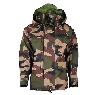 Buy Genuine French Army Waterproof Trilaminate Jacket CCE Camo Hooded Rain Parka NEW • 85.68£