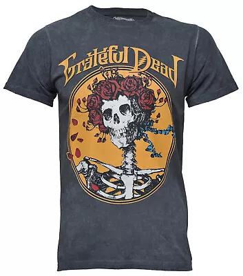 Buy Grateful Dead T-Shirt Bertha Vintage Style Dip Dye Grey Official Best Of NEW • 17.48£
