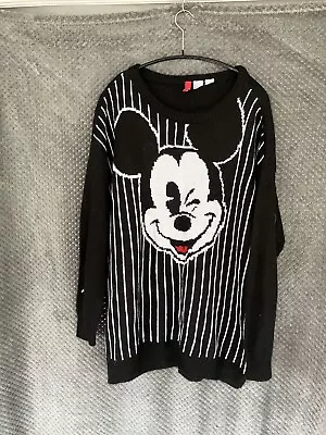Buy H&M DISNEY Wool Jumper Mickey Mouse Size M Stripes Knitted Sweater 🪷 • 7.99£