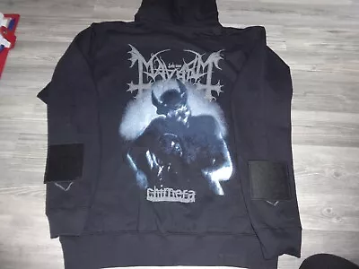 Buy Mayhem Zipper Hoodie Sweatshirt Black Metal Venom Taake Bathory Marduk Mgla XXL • 61.77£