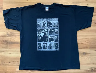 Buy Historical Black Leaders T Shirt “Resistance” Malcom X Martin Luther King Jr. XL • 19.99£