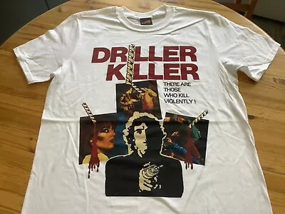 Buy DRILLER KILLER T-Shirt Size Large, New. Horror Film Splatter Movie Video Nasty • 12.99£