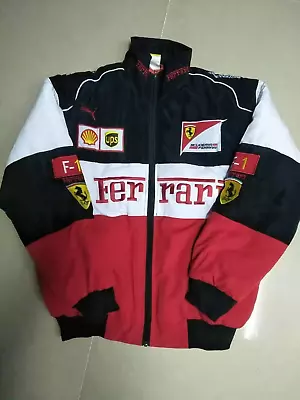 Buy 2022 Red And Black Embroidery EXCLUSIVE JACKET  Racing MOTORSPORT CLOTHING • 28.66£